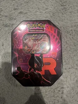 Pokemon TCG: Team Rocket’s Mewtwo EX Tin - Brand New & Factory Sealed - Image 1