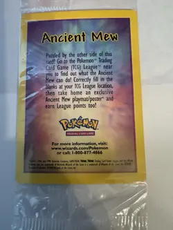 Ancient Mew Sealed Pokemon TCG Double Holo Foil 2000 - Image 3