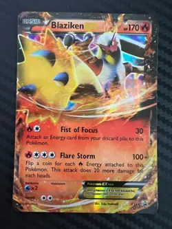 Pokemon TCG Blaziken EX XY54 XY Holo Black Star Promo LP/MP - Image 1
