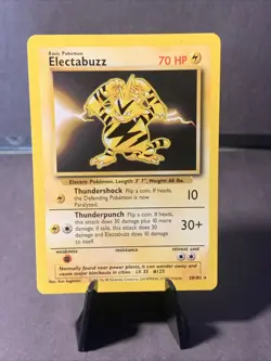 Pokemon TCG Electabuzz #20/109 Rare Non Holo Base Set Unlimited 1999 WOTC VTG LP - Image 1