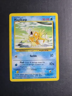 Magikarp 35/102 Pokemon TCG Base Set Unlimited Regular Uncommon LP - Image 2
