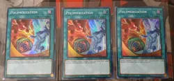 3x Polymerization B Alterative Art Hero RA03-EN051 Super Rare Playset YuGiOh NM - Image 1