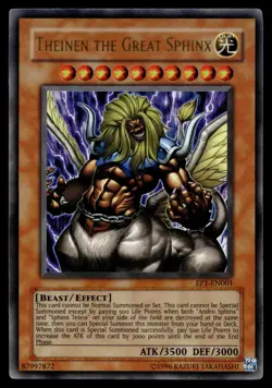 THEINEN THE GREAT SPHINX EP1-EN001 ULTRA RARE EXCLUSIVE PACK YU-GI-OH - Image 1