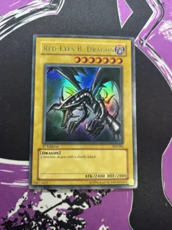 Yugioh Red-Eyes B. Dragon SDJ-001 Ultra Rare 1st Edition LP - Image 1