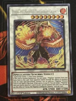Yu-Gi-Oh! TCG Zoroa, the Magistus Conflagrant Calamity BODE-EN045 1st EditionNM - Image 1