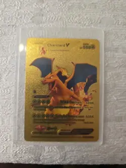 Charizard V Gold Foil Pokemon Card - Image 1