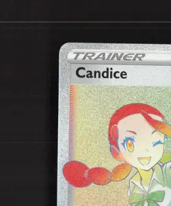 Candice 204/195 Silver Tempest FA Rainbow Secret Rare Holo Pokemon Card LP+ - Image 3