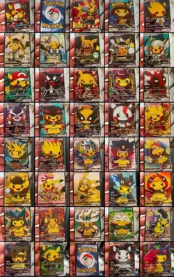 Pikachu VCOS COMPLETE SET - 55x Pokemon Cards Cosplay Holo Full Art Alt Art Card - Image 1