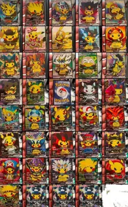 Pikachu VCOS COMPLETE SET - 55x Pokemon Cards Cosplay Holo Full Art Alt Art Card - Image 2