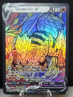 Arcanine & Growlithe CUSTOM Made Stained Glass Holo Van Gogh Cards LAST SET - Image 4