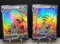 Arcanine & Growlithe CUSTOM Made Stained Glass Holo Van Gogh Cards LAST SET - Image 5
