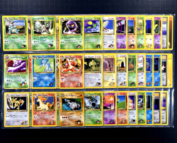 Pokemon GYM CHALLENGE Set NEAR COMPLETE Unlimited Edition NON HOLO Cards RARE ++ - Image 1