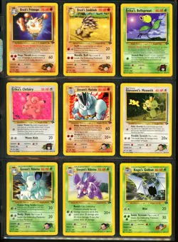 Pokemon GYM CHALLENGE Set NEAR COMPLETE Unlimited Edition NON HOLO Cards RARE ++ - Image 3
