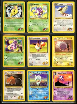 Pokemon GYM CHALLENGE Set NEAR COMPLETE Unlimited Edition NON HOLO Cards RARE ++ - Image 4