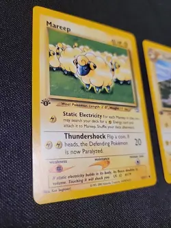 1st Edition Pokemon Marmeep Flaffy 65/111 Neo Genesis Set Lp Cards - Image 2
