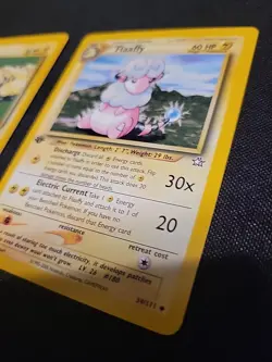 1st Edition Pokemon Marmeep Flaffy 65/111 Neo Genesis Set Lp Cards - Image 3
