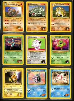 Pokemon GYM HEROES Set NEAR COMPLETE Unlimited Edition NON HOLO Cards Lot RARE + - Image 2