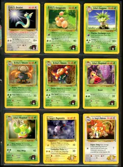 Pokemon GYM HEROES Set NEAR COMPLETE Unlimited Edition NON HOLO Cards Lot RARE + - Image 4