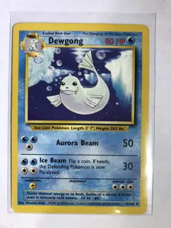 Pokemon TCG Dewgong Base Set 25/102 Regular Unlimited Uncommon Water Card - Image 1