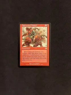 Aggravated Assault [Onslaught] Magic MTG Cards LP - Image 1
