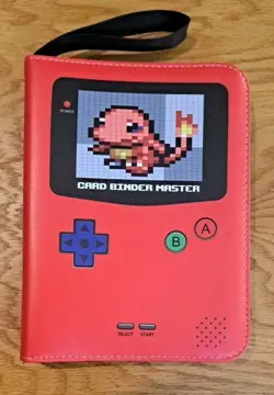 Nintendo Game Boy Pokemon Card Binder Master 4 Pocket Pages 9.5 x 7" - Image 5