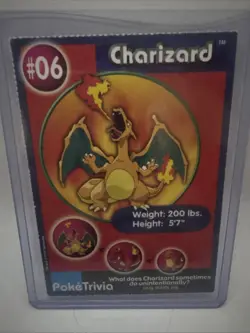 Vintage 1999 CHARIZARD Burger King BK Promo #06 Pokemon Card - Image 1