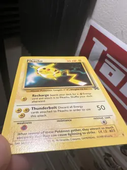Pokemon TCG Pikachu #4 Stamped 1999 Black Star Promo Movie Collectible Card - Image 2