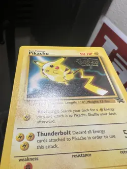 Pokemon TCG Pikachu #4 Stamped 1999 Black Star Promo Movie Collectible Card - Image 4