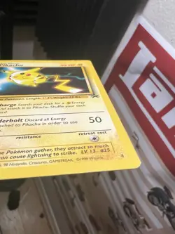 Pokemon TCG Pikachu #4 Stamped 1999 Black Star Promo Movie Collectible Card - Image 5