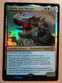 Mtg Magic: # FOIL # Ghalta und Mavren, DEUTSCH, Top Dinosaurier 12/12 Legende - Image 1