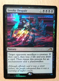 MTG Magic: +FOIL+ Anrufung der Verzweiflung / Invoke Despair, English Mint - Image 2