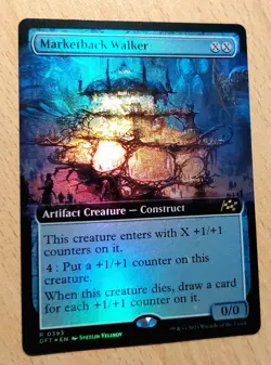 Mtg Magic: # FOIL Full Art # Markthallen-Schreiter, Marketback Walker, English - Image 1