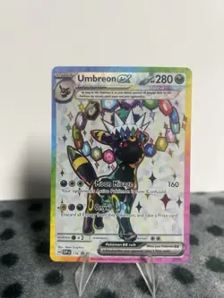 Umbreon ex 176 SVP Black Star Promo Prismatic Evolutions Figure Coll. Pokemon NM - Image 1