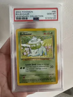 2002 Pokemon TCG Base Set Legendary Collection #68 Bulbasaur - PSA 10 - Image 1