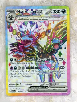 2024 Pokemon Scarlet & Violet SSP EN-Surging Sparks #223 Hydreigon ex UR - Image 1