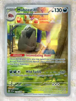 2023 Pokemon SVI EN-Scarlet & Violet #218 Mabosstiff IR - Image 1