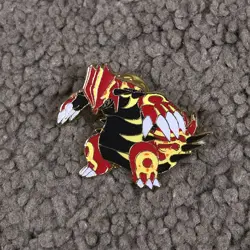Primal Groudon 2014 Official Pokemon Collectors Enamel Metal Pin TCG - Image 1