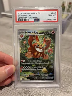 PSA 10 LOW POP Pokemon TCG Darmanitan #098/086 Illustration Rare Black Bolt - Image 1