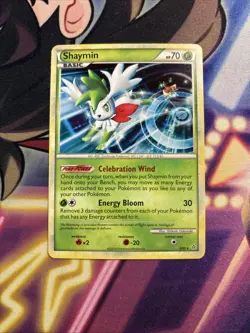 Shaymin 8/95 Holo Rare HeartGold SoulSilver Unleashed 2010 Pokemon Card VLP - Image 1