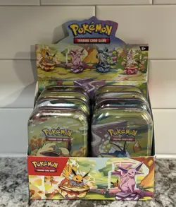 Pokemon TCG Prismatic Evolutions Mini Tin Display Box - Full Set - LOT of 8 Tins - Image 1