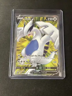 Lugia V Full Art 185/195 Swsh12: Sword & Shield - Silver Tempest Holo Pokemon - Image 1
