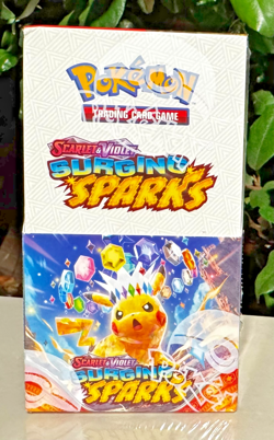 Pokemon Surging Sparks Half Booster Box - sealed - 18 sealed booster packs - Image 1