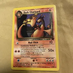 Pokemon TCG Dark Charizard 21/82 Non-Holo Rare Team Rocket 2000 - Image 1