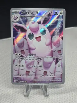 2025 Pokemon Phantasmal Flames WIGGLYTUFF 105/094 Illustration Rare - Image 1