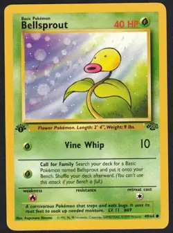 Pokemon Bellsprout - Jungle 49/64 / Common - 1st Ed - NM - Image 1