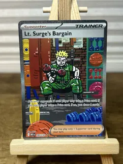 Lt. Surge’s Bargain 185/132 Pokemon TCG 2025 Mega Evolution Holofoil Near Mint - Image 1