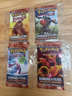 Pokemon Diamond & Pearl Mysterious Treasures Booster Pack Art Set - Sealed - Image 1