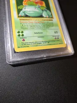 Pokemon Venusaur 15/102 Shadowless Base Set Holo Rare PSA 5 - Image 3