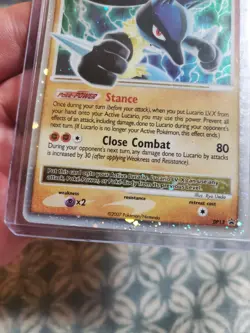 LP Pokemon TCG Lucario LV.X Dp Black Star Promotional DP12 Holo Promo - Image 2