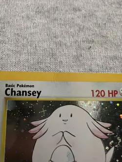 Pokemon TCG Chansey 3/130 Base Set 2 Holo Rare LP Condition - Image 5
